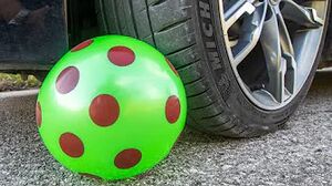 Crushing Crunchy & Soft Things by Car! EXPERIMENT CAR vs BALL