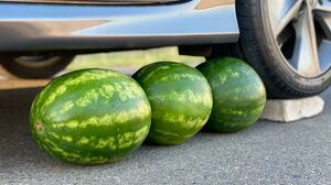 Experiment Car vs Watermelon Juice, Coca cola Top 30 Crushing Crunchy & Soft Things by Car | ASMR 1