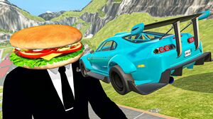 BeamNG.drive - Crazy Cool Cars Madness Jumping and Crashes | Satisfying Vehicles Destruction #99