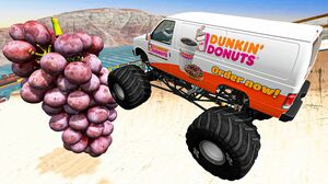 Huge Ramp Insane Jumping over Bunch of Grapes - BeamNG.Drive Cars  Crashes Compilation | Good Cat