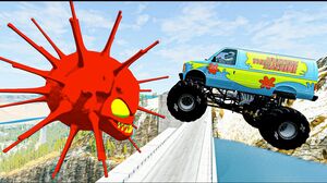 BeamNG Drive Vehicles Huge Ramp Jumps Over Giant Red Virus | Random Cars Crashes & Fails Compilation