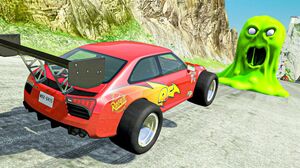 Slant Of Death Jumps & Crashes - BeamNG Drive Cars Descending Down a Dangerous Hill