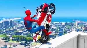 GTA 5 Spiderman Epic Jumps #16 ( Spider-Man Stunts & Fails )