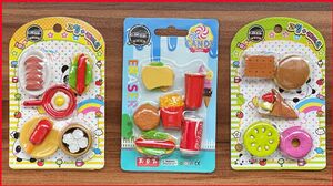 DỤNG CỤ HỌC TẬP, BỘ GÔM TẨY HÌNH THỨC ĂN XINH XẮN- Student stationery, cute food eraser (Chim Xinh)