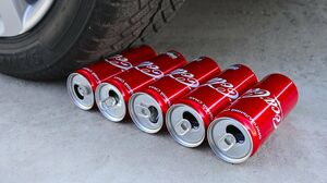 Experiment Car vs Rainbow Jelly In Coca Cola | Crushing Crunchy & Soft Things with Car!