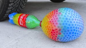 Experiment Car vs Orbeez Water Balloon and Coca Cola | Crushing Crunchy & Soft Things by Car!