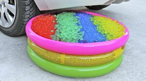 Experiment Car vs Orbeez in Pool, Coca Cola, Floral Foam | Crushing Crunchy & Soft Things by Car!