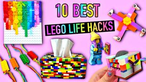 10 DIY - BEST LEGO LIFE HACKS IDEAS - FIDGET TOYS, NIGHT LAMP, JEWELRY and more LEGO CRAFTS