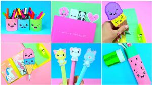 DIY - SUPER CUTE KAWAII SCHOOL SUPPLIES - Back To School Hacks - by GIRL CRAFTS