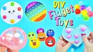 DIY - FIDGET TOYS HACKS AND CRAFT IDEAS YOU WILL LOVE - Heart POP IT and more..