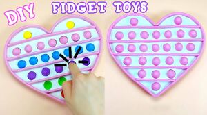 DIY HEART POP IT FIDGET TOYS - VIRAL TIKTOK REVERSIBLE FIDGET TOYS