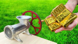 EXPERIMENT: Gold Bars Vs Meat Grinder