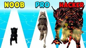 NOOB vs PRO vs HACKER - Doggy Run