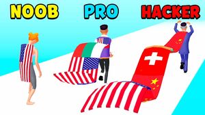 NOOB vs PRO vs HACKER - Collect Flag