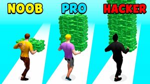 NOOB vs PRO vs HACKER - Money Run 3D