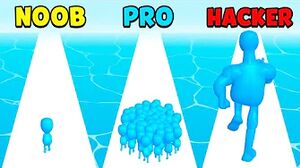 NOOB vs PRO vs HACKER - Strong Crowd