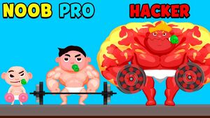 NOOB vs PRO vs HACKER - Muscle Boy