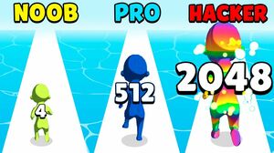 NOOB vs PRO vs HACKER - 2048 Clash 3D